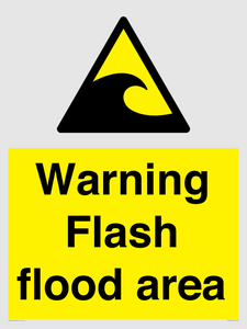 Warning Flash flood area